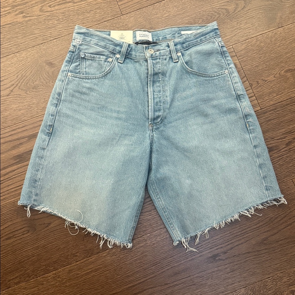 NWT Citizens Of Humanity Ayla Light Blue Denim Shorts